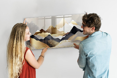 Magnetic drawing board Mountains abstract