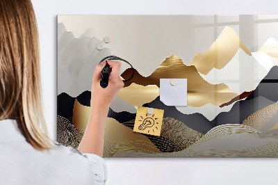 Magnetic drawing board Mountains Abstraction