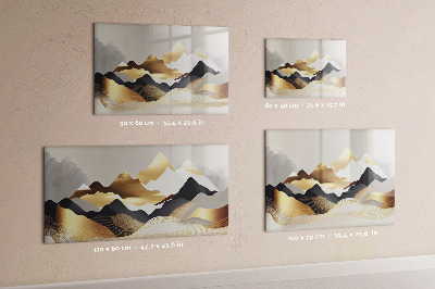 Magnetic drawing board Mountains abstract