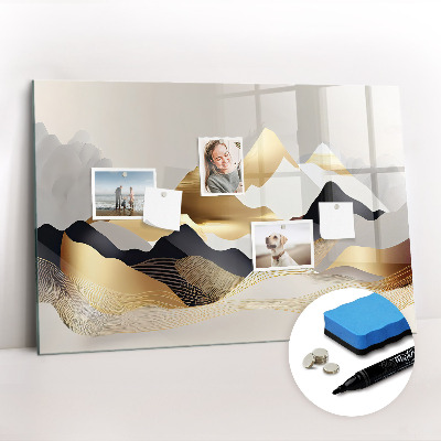 Magnetic drawing board Mountains abstract
