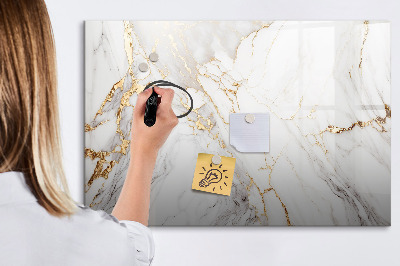 Magnetic erase board Decorative marble
