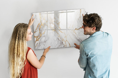 Magnetic erase board Decorative marble