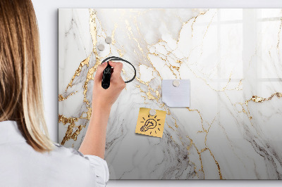 Magnetic erase board Decorative marble