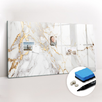 Magnetic writing board Decorative marble