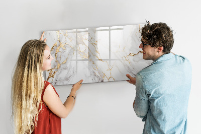Magnetic erase board Decorative marble