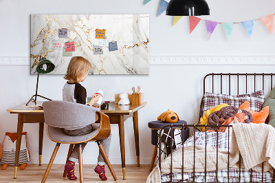 Magnetic erase board Decorative marble