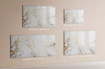 Magnetic writing board Decorative marble