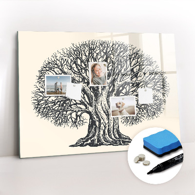 Magnetic writing board Big tree nature