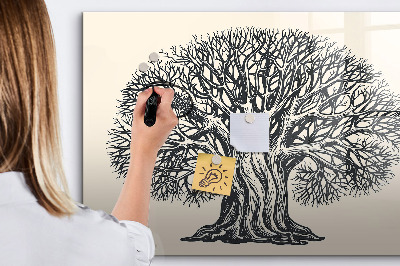 Magnetic writing board Big tree nature