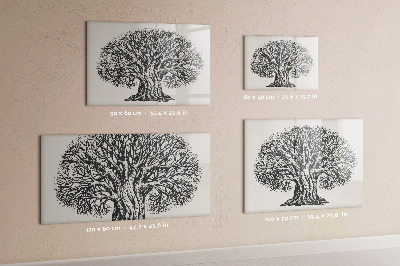 Magnetic writing board Big tree nature