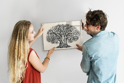 Magnetic writing board Big tree nature