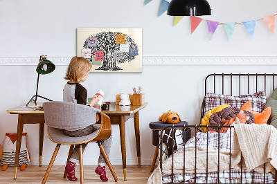 Magnetic writing board Big tree nature