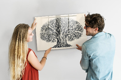 Magnetic writing board Big tree nature