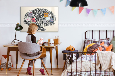 Magnetic writing board Big tree nature