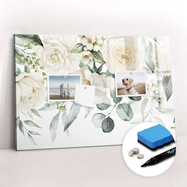 Magnetic erase board Flowers