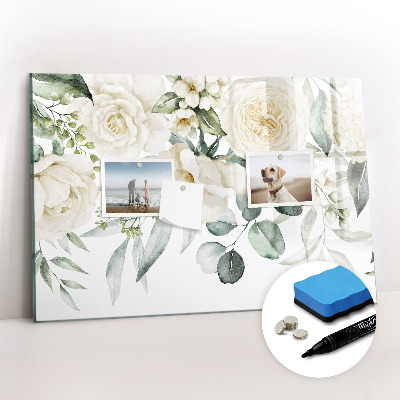 Magnetic erase board Flowers