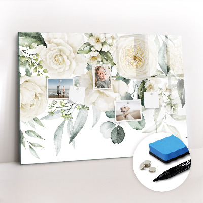 Magnetic erase board Flowers