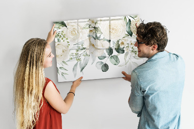 Magnetic erase board Flowers