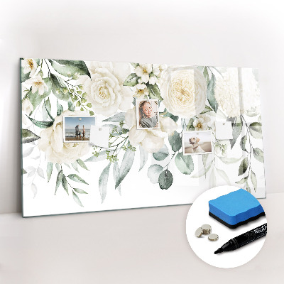 Magnetic erase board Flowers