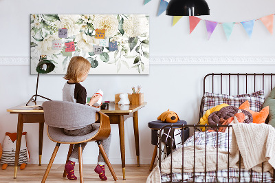 Magnetic erase board Flowers