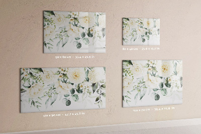 Magnetic erase board Flowers
