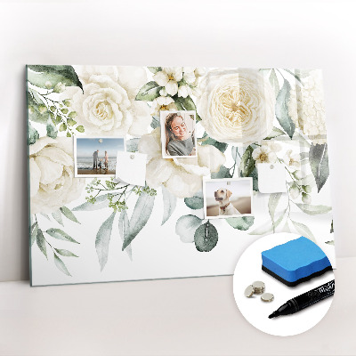 Magnetic erase board Flowers