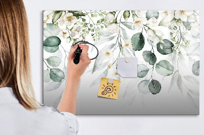 Magnetic writing board Plants Nature