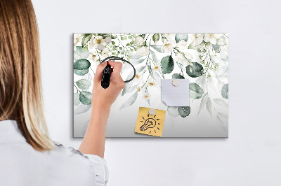 Magnetic writing board Plants Nature