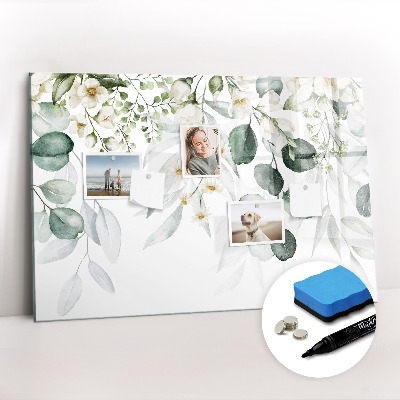 Magnetic writing board Plants Nature