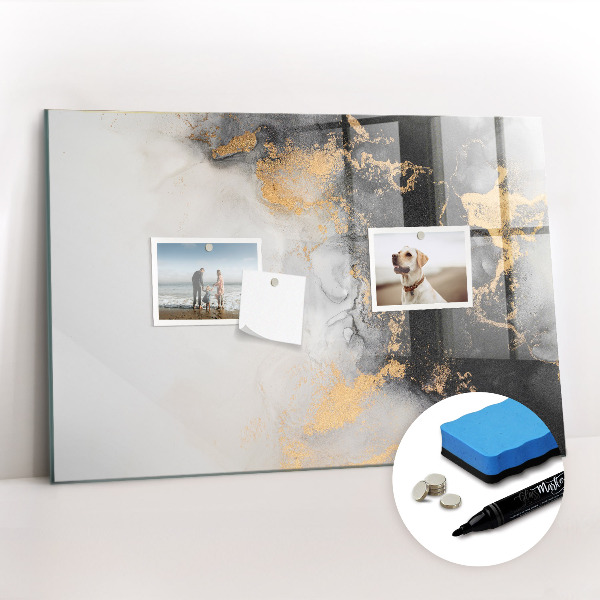 Magnetic writing board Marble art