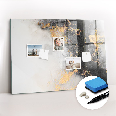 Magnetic writing board Marble art