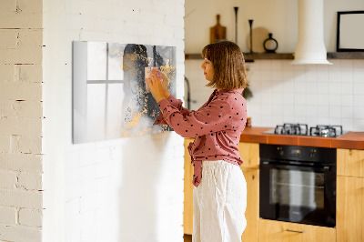 Magnetic writing board Marble art