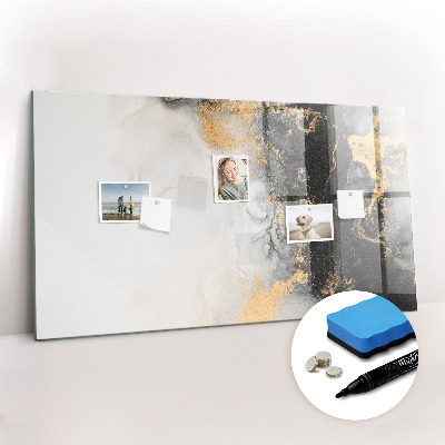 Magnetic writing board Marble art