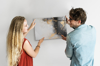 Magnetic writing board Marble art