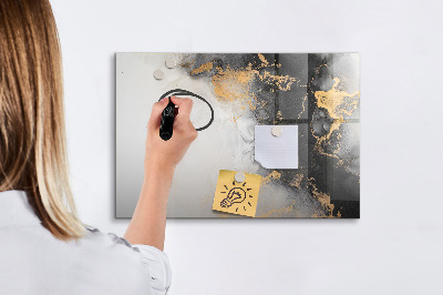 Magnetic writing board Marble art