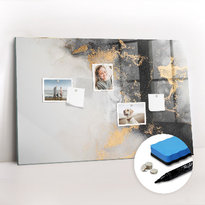 Magnetic writing board Marble art