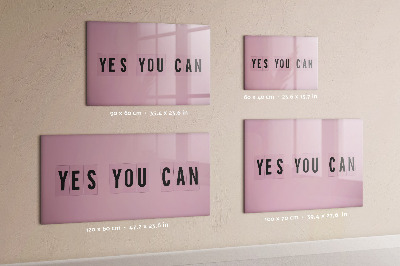 Magnetic erase board Yes you can
