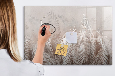Magnetic writing board Tropical leaves