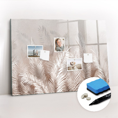 Magnetic writing board Tropical leaves