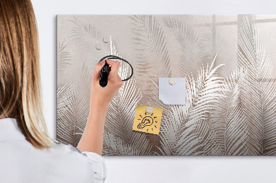 Magnetic writing board Tropical leaves