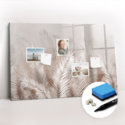 Magnetic writing board Tropical leaves