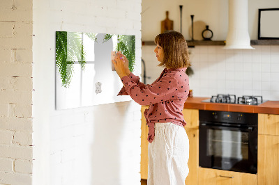 Magnetic erase board Palm leaves nature