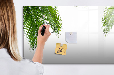 Magnetic erase board Palm leaves nature