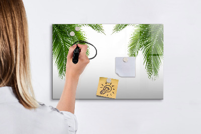 Magnetic erase board Palm leaves nature