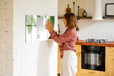 Magnetic erase board Palm leaves nature