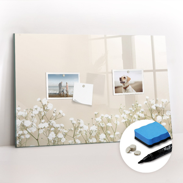 Magnetic writing board Blooming flowers