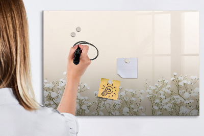 Magnetic writing board Blooming flowers
