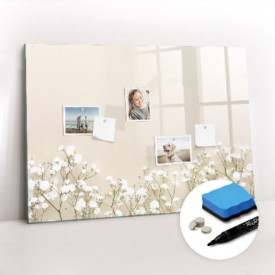 Magnetic writing board Blooming flowers
