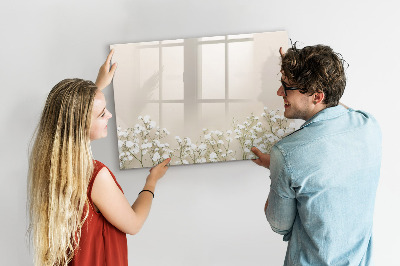 Magnetic writing board Blooming flowers
