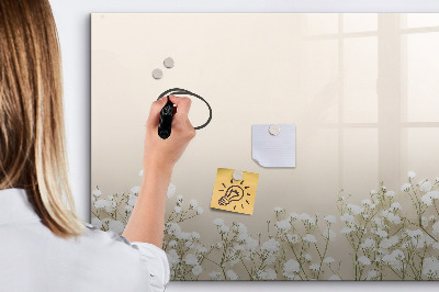 Magnetic writing board Blooming flowers